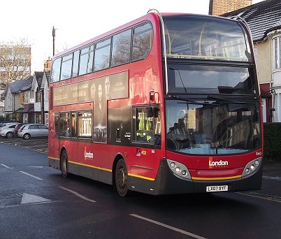 E60 approaches the garage