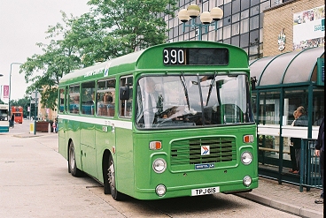 BN61 on 390 at Stevenage Bus Station on Hertford Running Day, June 2008