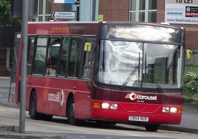 DAF54 heads for High Wycombe, Slough, May 2011