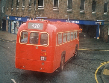 RF326 leaves Woking