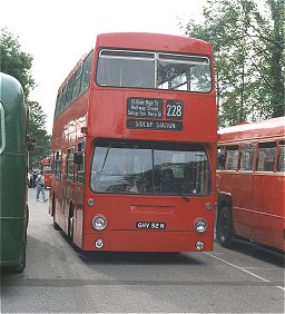 Preserved DM1052 at Sidcup Stn on 228, 23rd June 2002.