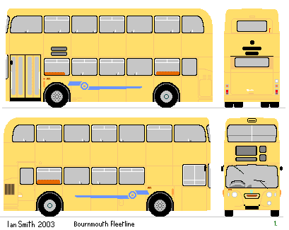 Bournemouth Fleetline drawing