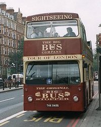Big Bus DM2545, Baker Street, October 2001