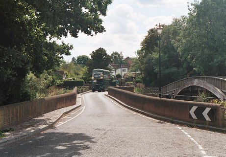RT2083 approaches Brockham Bridge..