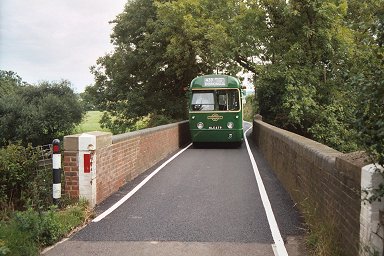 RF679 crosses Flanchford Bridge
