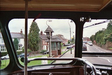 Westcott: thatched bus shelter