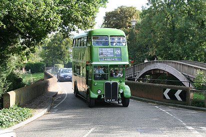 RT604 on Brockham Bridge (Peter Larkham)
