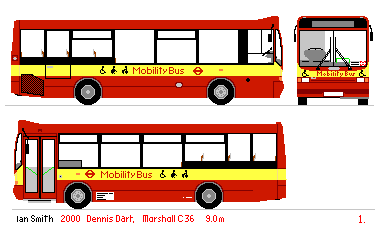 drawing of Thamesway Mobility Dart