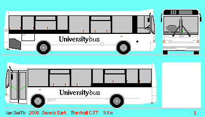 drawing of Universitybus Dart