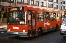 DRL75 in Buckingham Palace Road, February 1998