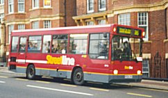 DR at Putney Bridge on the 265, November 1997
