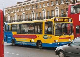 7763 training, passes New Cross, January 2005.