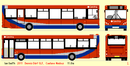 DC3: 11.0m Caetano, Centra