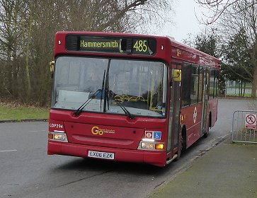 LDP294 on 485 at London Wetlands Centre, February 2017.