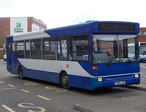 P980LNB at Harlow Bus Station, March 2014