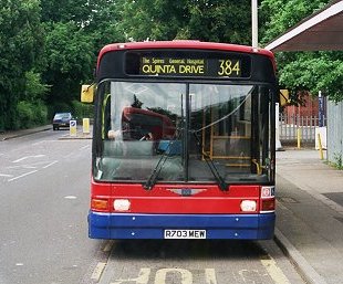 DMS5 on 384, Cockfosters Stn, May 2007