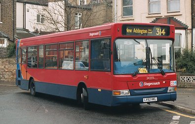 34359 on 314, Bromley North, Dec 2004.