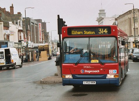 34360 on 314, Bromley North, Dec 2004.