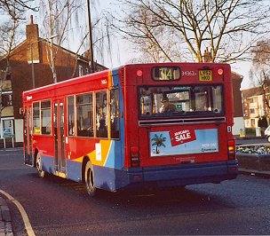 34362 on 314 to New Addington, Hayes Station, Jan 2005.