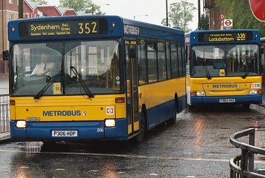 306 on 352 at Bromley North, April 2000.