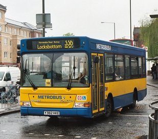 Metrobus Dart SLF 382 on 336 at Bromley North, April 2003