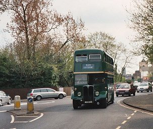 RLH48 comes over the railway bridge