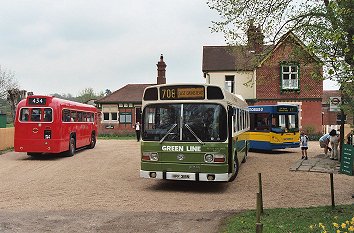 RF406, SNC168 and Metrobus376 at Kingscote Stn