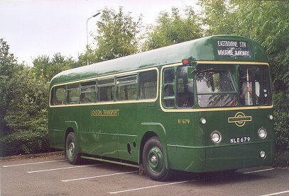 RF679 at a cafe stop near Pevensey