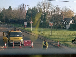 road-up at Great Dunmow