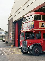 RT2043 leaves Leyton Garage