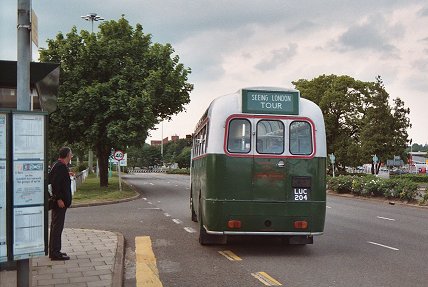 RF4 leaves Stevenage Station