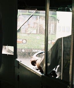 SNB449 approaches Bus Station.