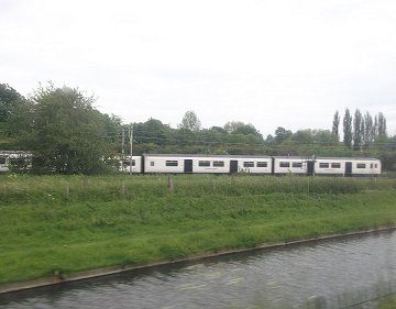 Electric train near Ware