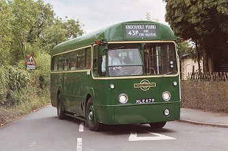 RF679 emerges from Otford Lane