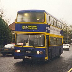 Metrobus 802 near Grove Park, November 1997