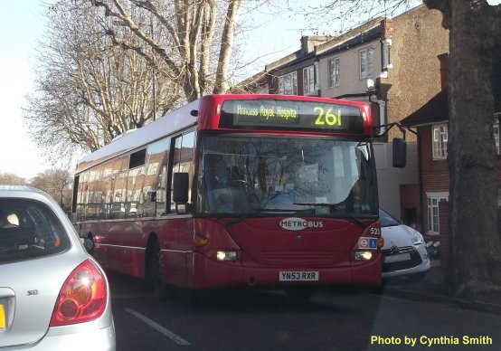 523 leaves Grove Park on southbound 261