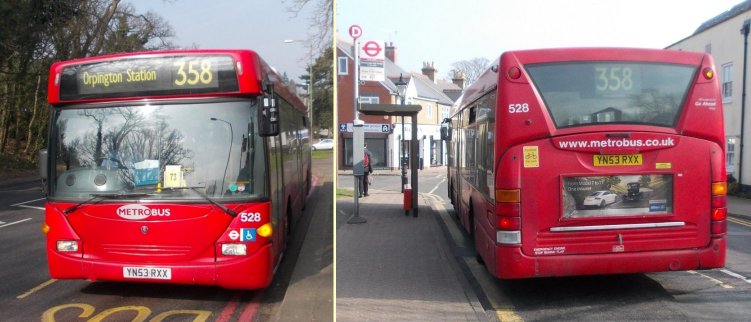 528 on 358 at Princess Royal Hospital and Farnborough