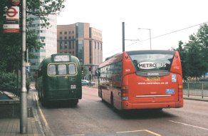 RF600 and 543 at West Croydon on X26. The RF was heading for the Dorking Running Day.