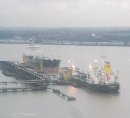tankers on the Thames