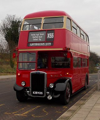 RTW335 on X55, Greenhithe Stn