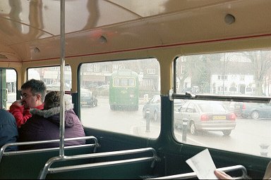 RF308 leaves Harpenden Church Green.
