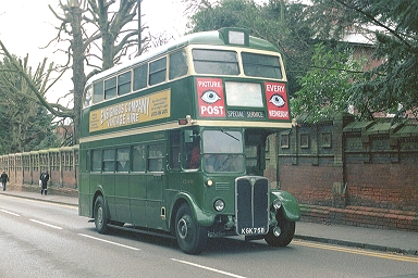 RT1499 crawls up the hill.