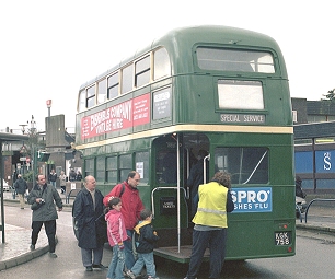 RT1499 loads at the station.