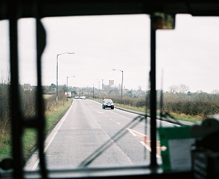 St.Albans Abbey from the A5.
