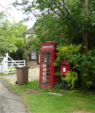 Preston: phone box and letterbox
