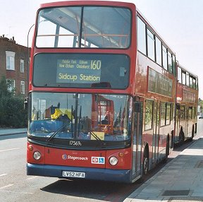 17569 on 160 to Sidcup Station, Catford Garage