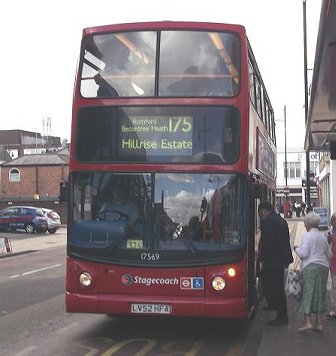 17569 at Romford Station on the 175 to Hillrise Estate