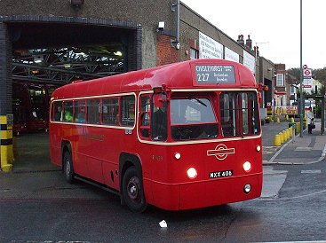 RF429 leaves Bromley Garage