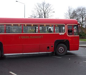 RF486 leaves Bromley Garage