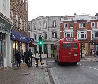 RF395 on 227 to Penge, Widmore Road